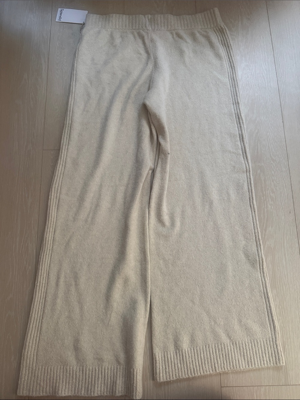 Splendid Set Cashmere Blend Ribbed Tank & Wide Leg Pants - Picture 16 of 16